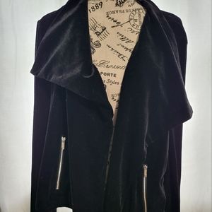 Calvin Klien velvet motorcycle style blazer 2X NWT